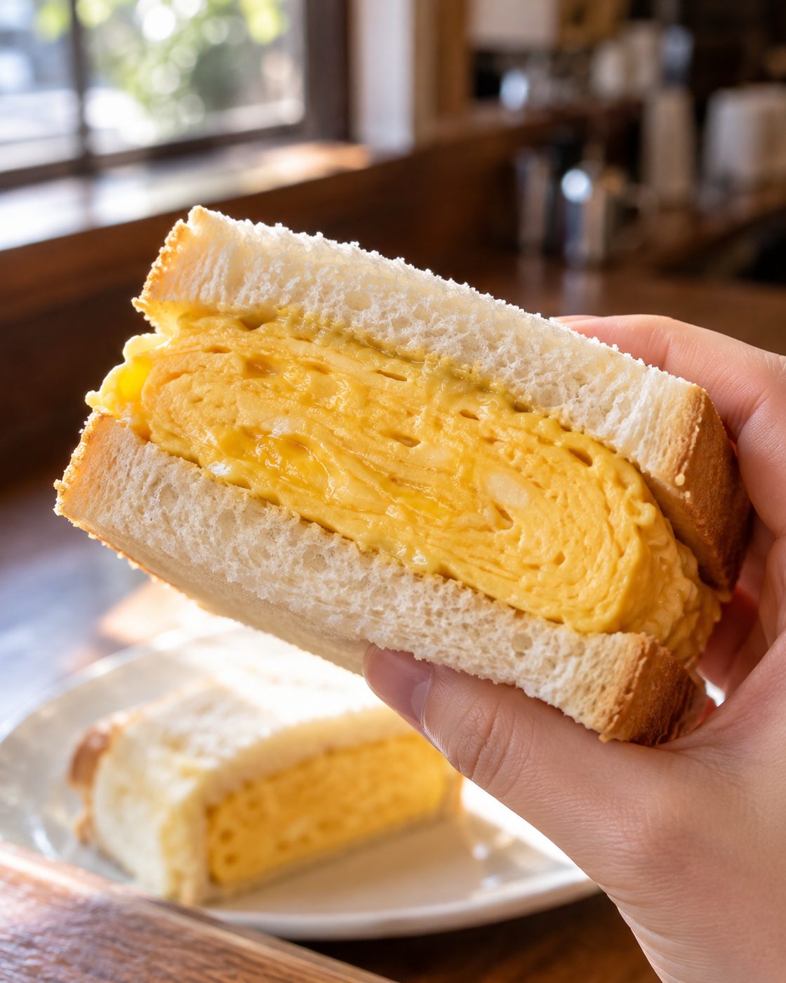厚焼き玉子のサンドイッチ